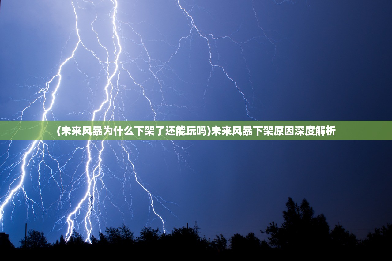 (未来风暴为什么下架了还能玩吗)未来风暴下架原因深度解析