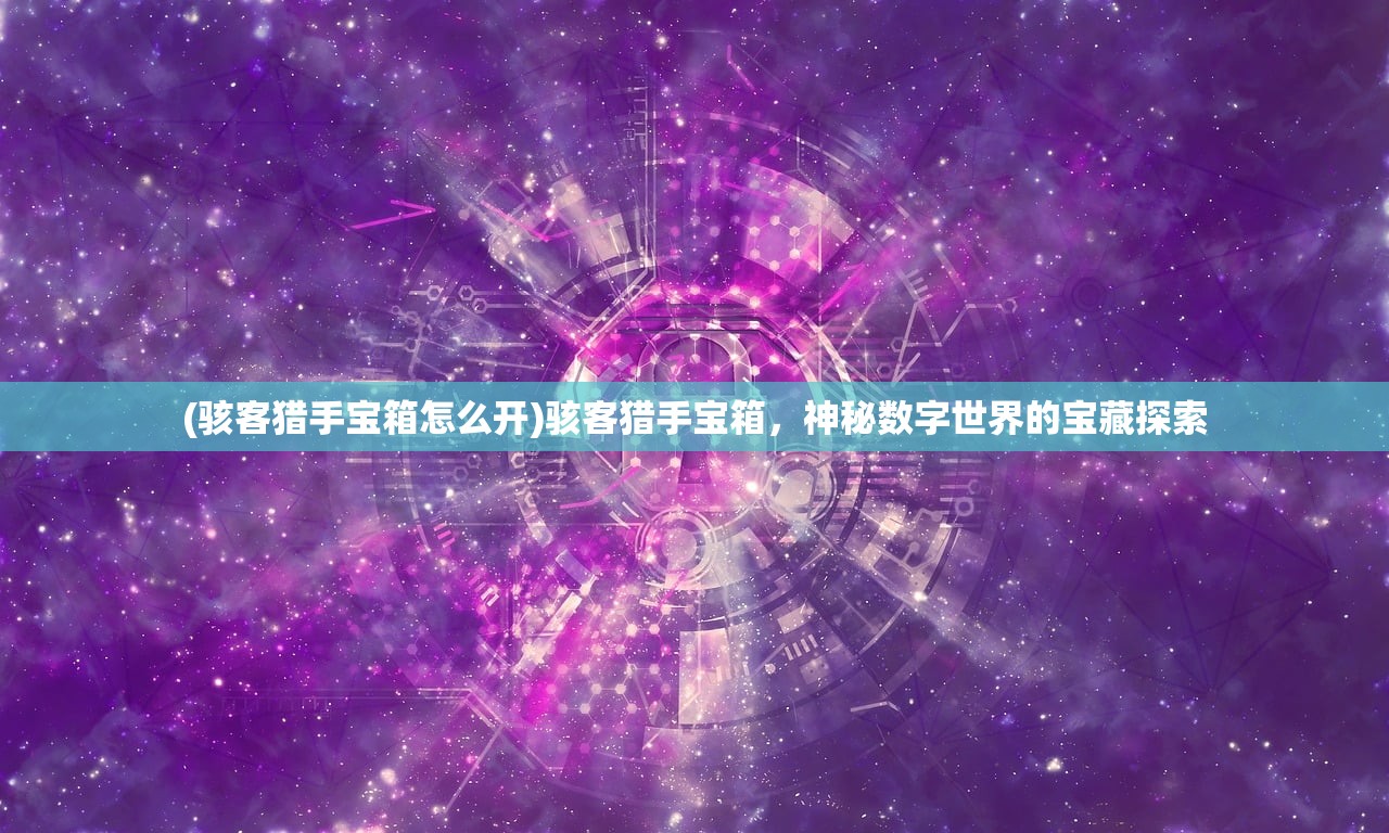 (骇客猎手宝箱怎么开)骇客猎手宝箱，神秘数字世界的宝藏探索