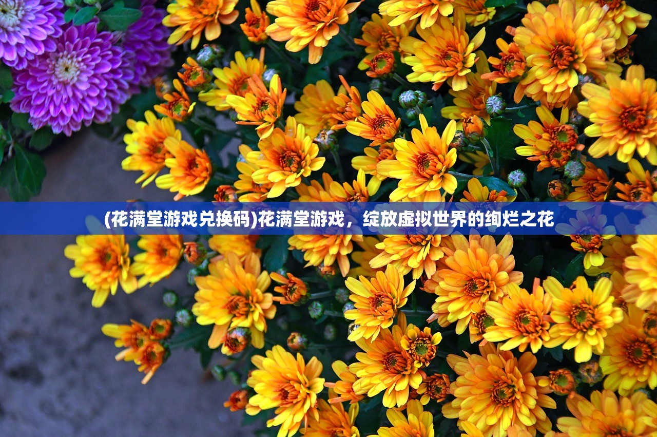 (花满堂游戏兑换码)花满堂游戏，绽放虚拟世界的绚烂之花